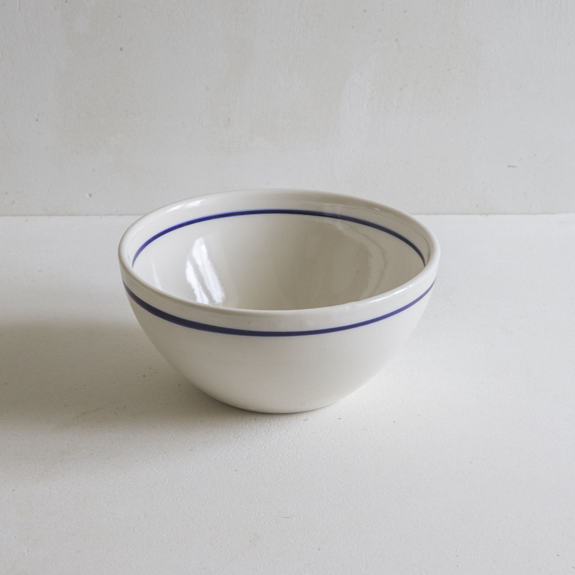 Archive - Deep Serving Bowls with Cobalt Blue Line