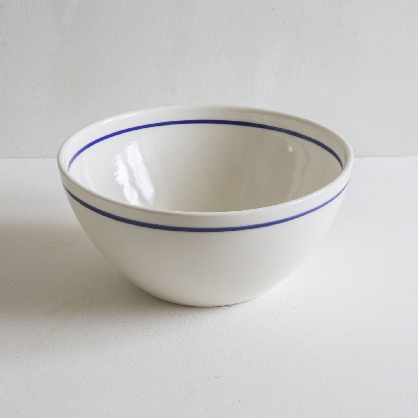 Archive - Deep Serving Bowls with Cobalt Blue Line