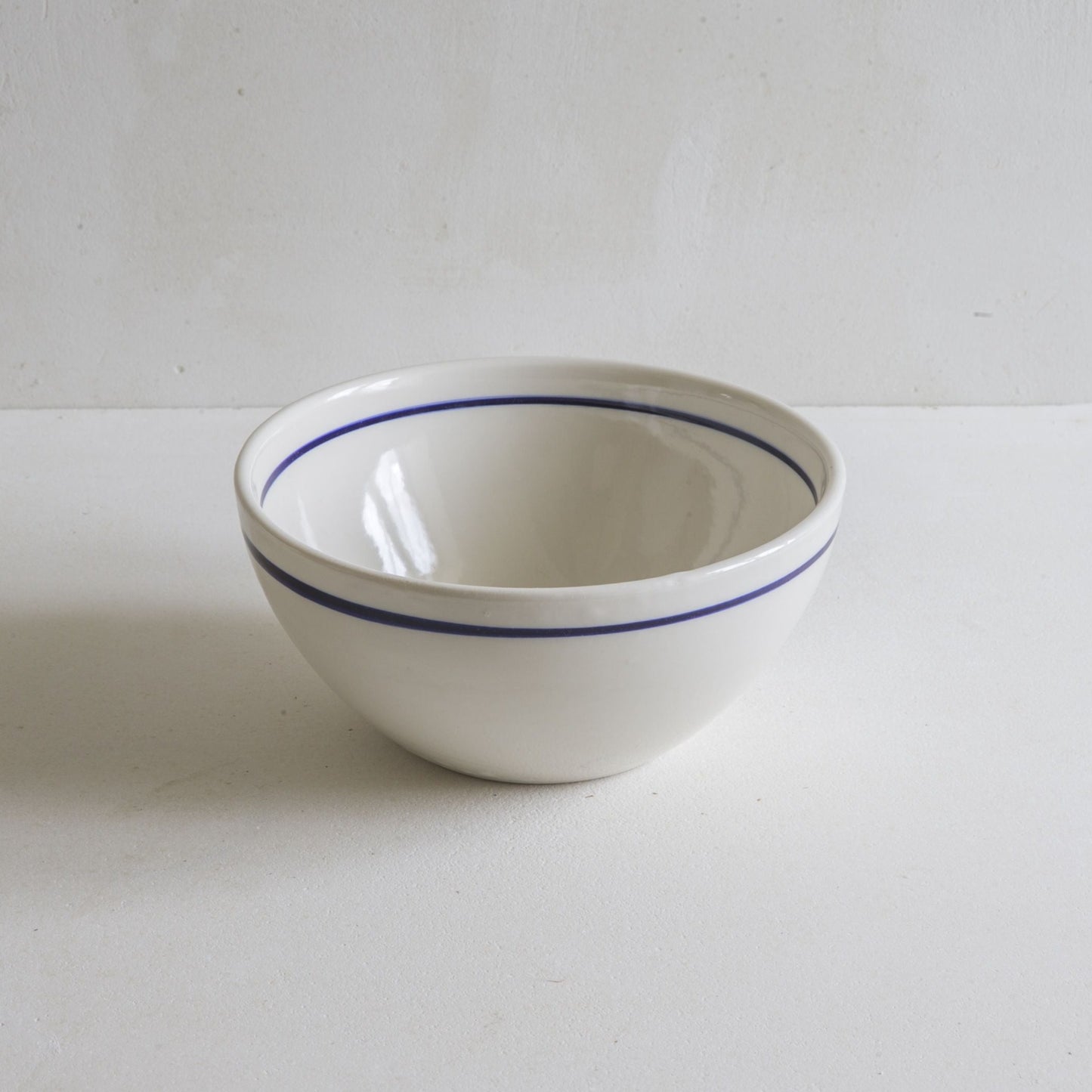 Archive - Deep Serving Bowls with Cobalt Blue Line