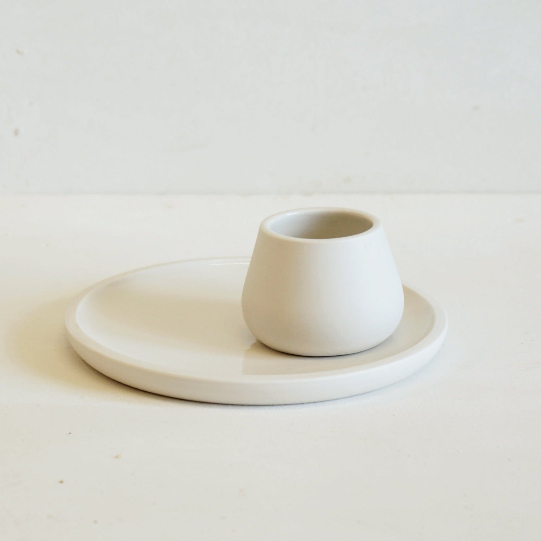 Simple Egg Cup Plate - Seconds
