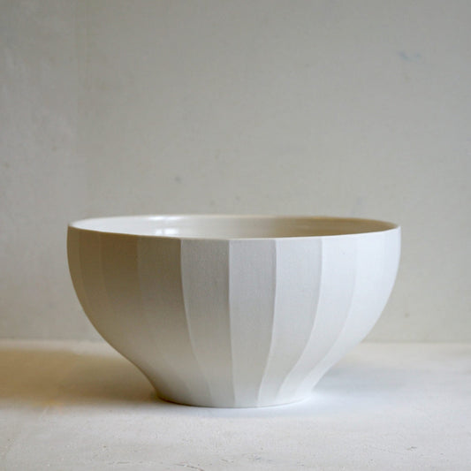 Porcelain Fluted Bowl