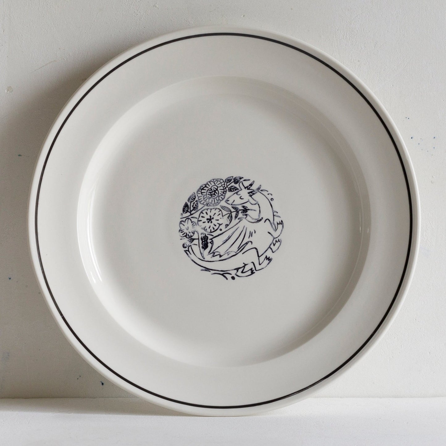 Makoto Kagoshima Large Dinner Plate Dragon