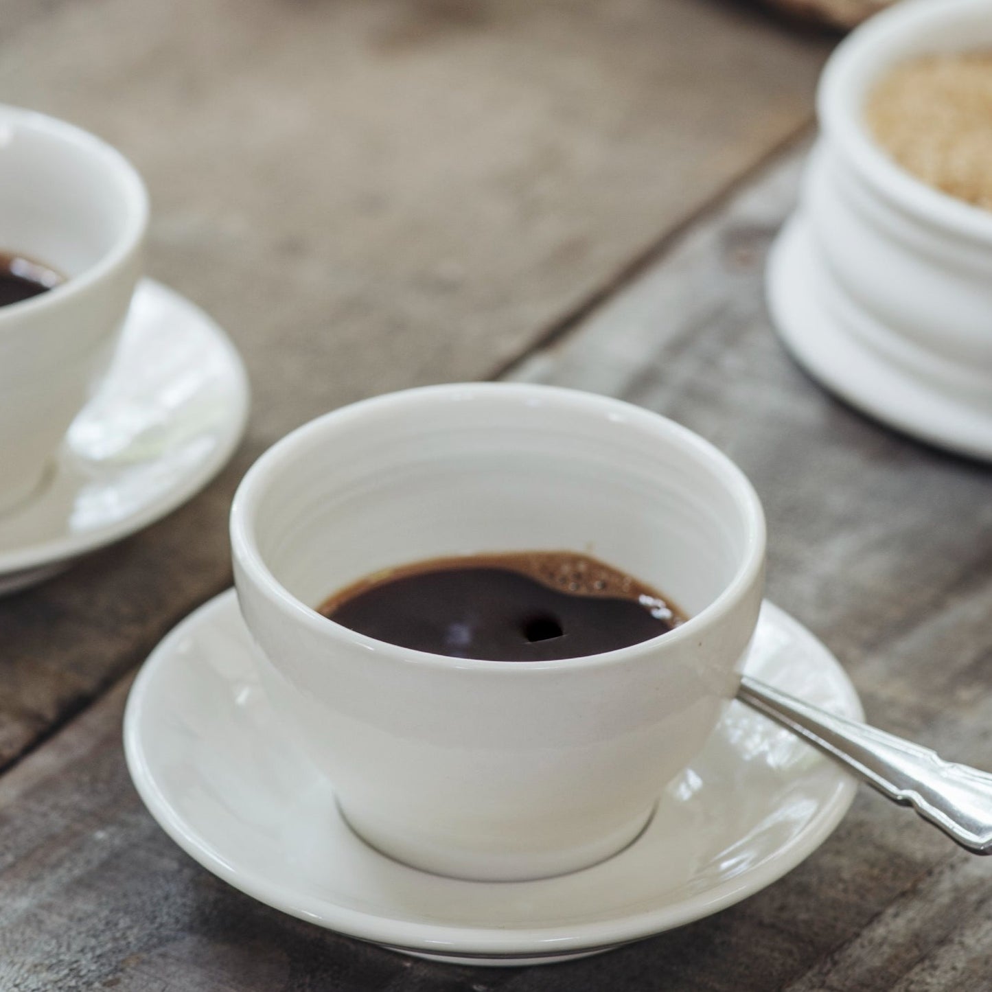 Porcelain Espresso Cups and saucers