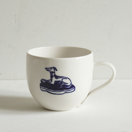 Simple Porcelain Mug with Hound - Seconds