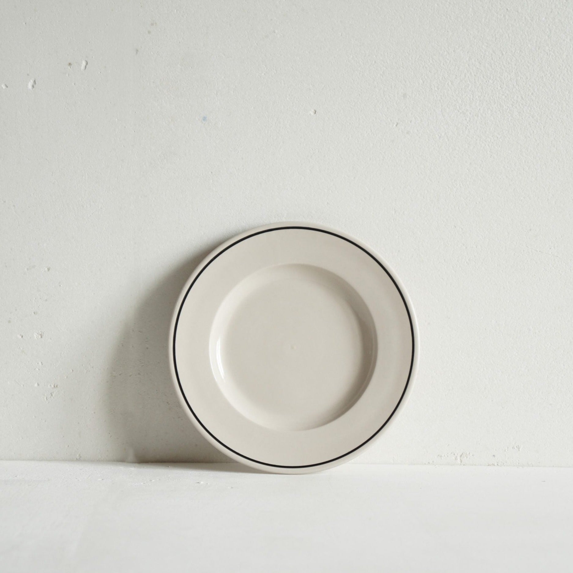 Stoneware Small Side Plate | Black Line | Luxury Dinnerware