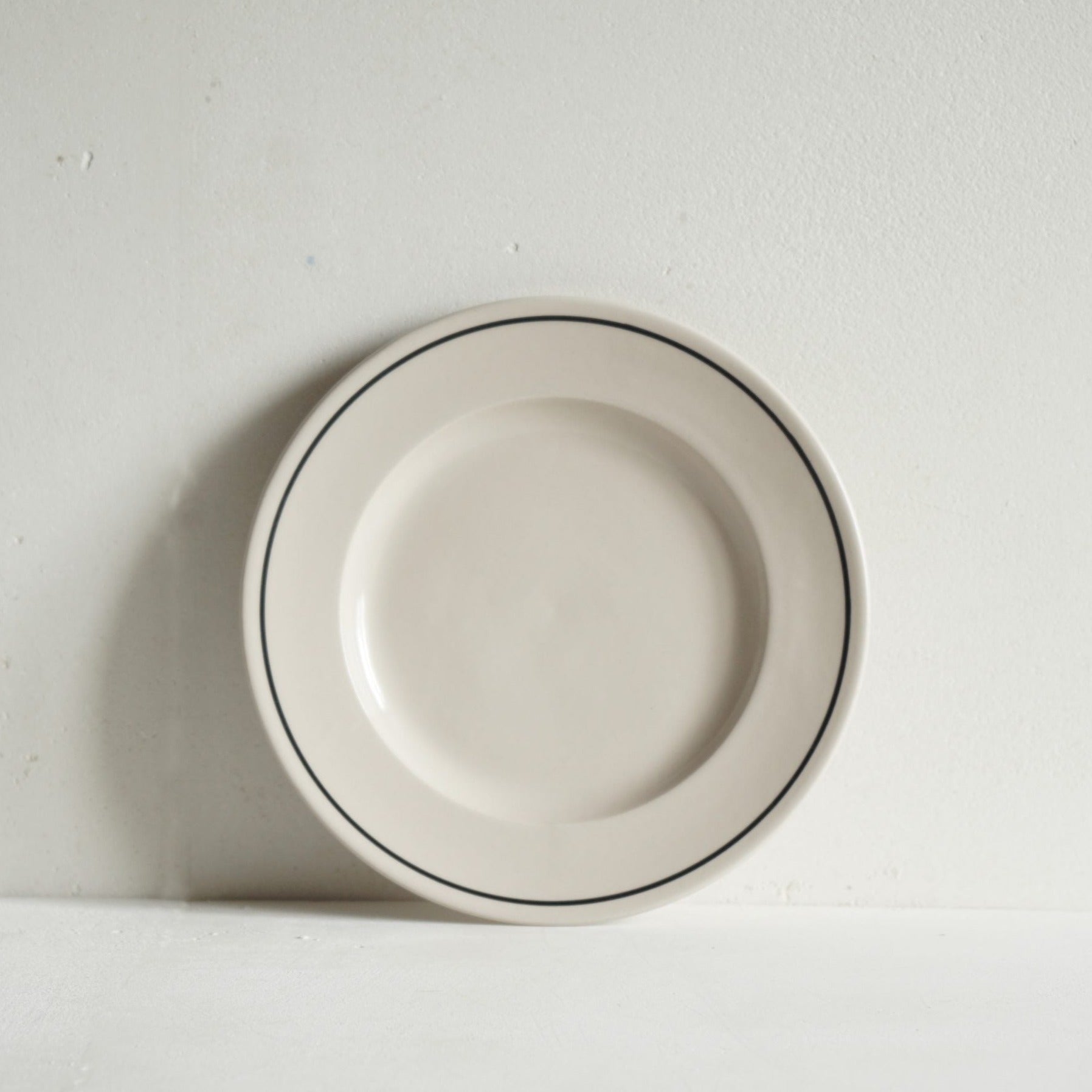 Stoneware Side Plate | Black Line | Luxury Dinnerware